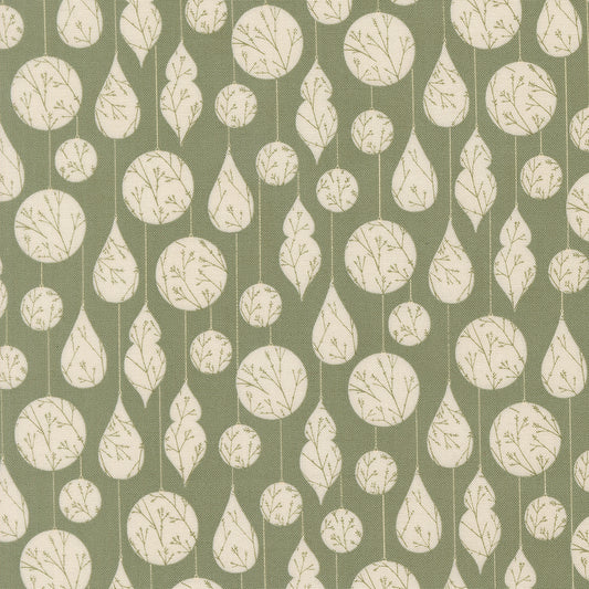 Gingerbread Lane Ornament Mistletoe M2615113 by Kileys Quilt Room for Moda Fabrics (sold in 25cm increments)