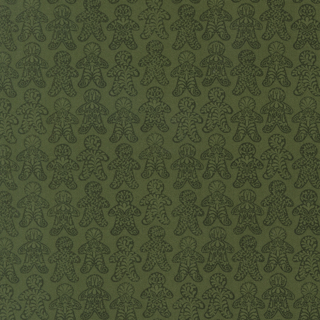 Gingerbread Lane Gingerbread Dance Holly M2615214 by Kileys Quilt Room for Moda Fabrics (sold in 25cm increments)