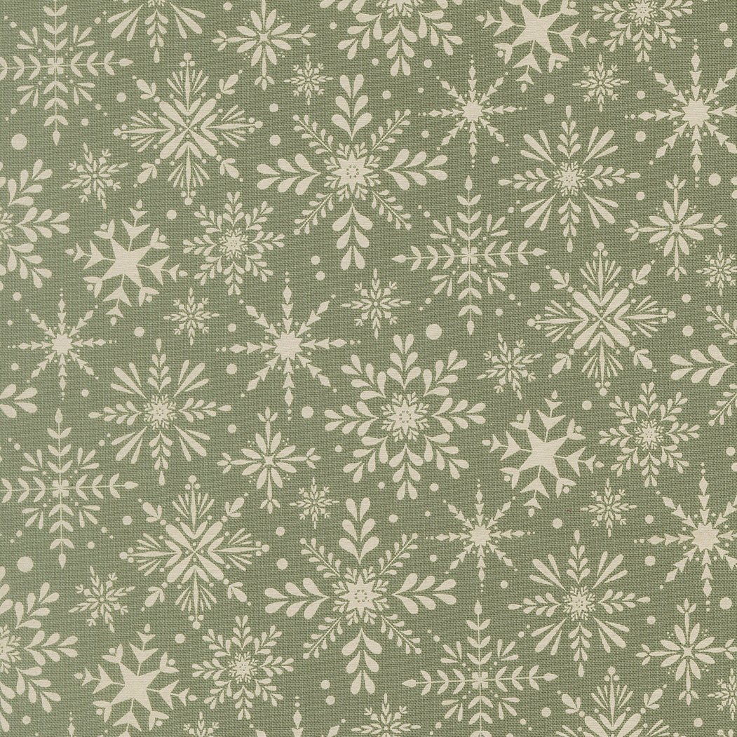 Gingerbread Lane Snowflake Mistletoe M2615313 by Kileys Quilt Room for Moda Fabrics (sold in 25cm increments)