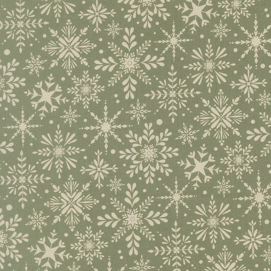 Gingerbread Lane Snowflake Mistletoe M2615313 by Kileys Quilt Room for Moda Fabrics (sold in 25cm increments)