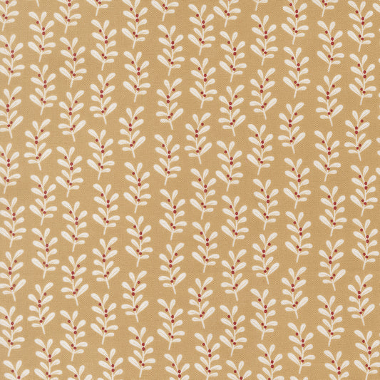 Gingerbread Lane Holly Stripe Gingerbread M2615421 by Kileys Quilt Room for Moda Fabrics (sold in 25cm increments)
