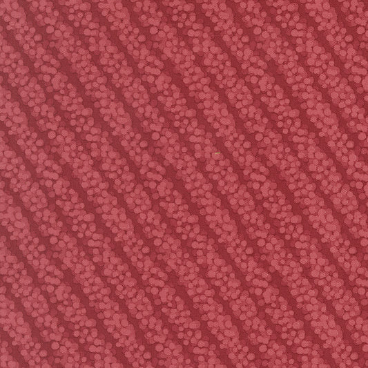 Gingerbread Lane Forest Stripe Cranberry M2615618 by Kileys Quilt Room for Moda Fabrics (sold in 25cm increments)