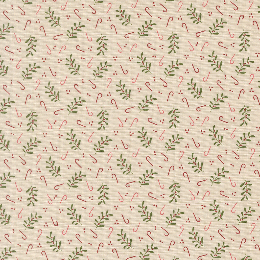 Gingerbread Lane Candy Cane Sugar M2615711 by Kileys Quilt Room for Moda Fabrics (sold in 25cm increments)