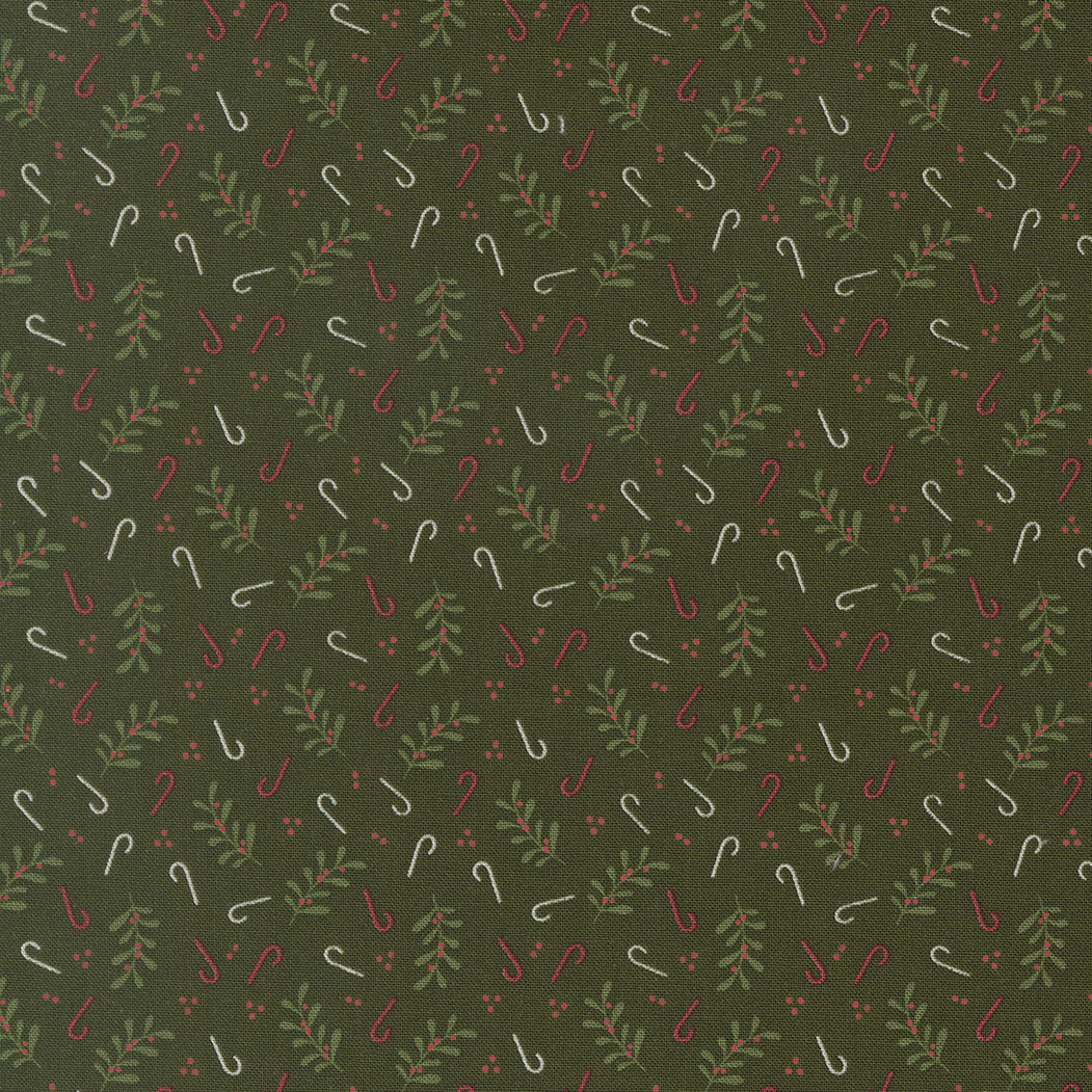 Gingerbread Lane Candy Cane Pine M2615715 by Kileys Quilt Room for Moda Fabrics (sold in 25cm increments)