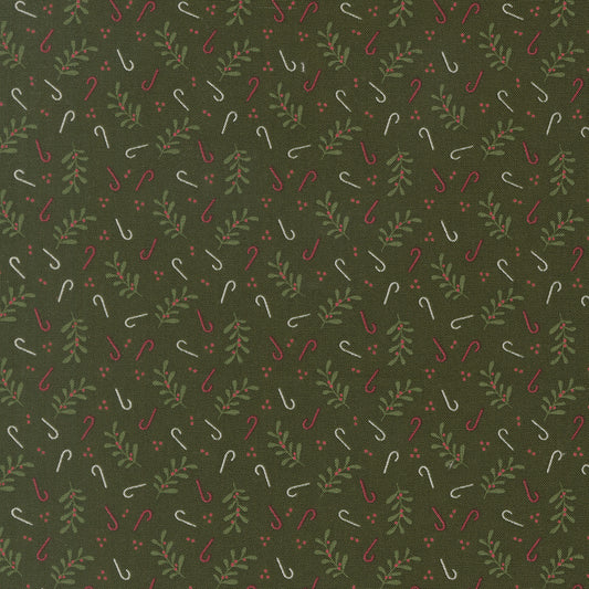 Gingerbread Lane Candy Cane Pine M2615715 by Kileys Quilt Room for Moda Fabrics (sold in 25cm increments)