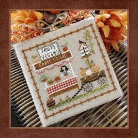 Fall on the Farm 1 - Farm Fresh Cross Stitch Pattern Little House Needleworks