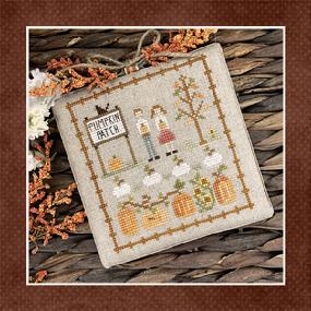 Fall on the Farm 7 - Pumpkin Patch Cross Stitch Pattern Little House Needleworks