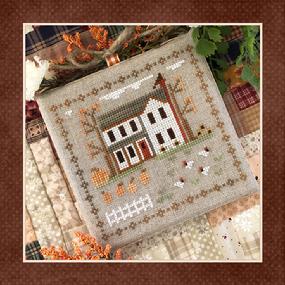 Fall on the Farm 2 - The Old Farm House Cross Stitch Pattern Little House Needleworks