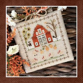 Fall on the Farm 8 -This Little Piggy Cross Stitch Pattern Little House Needleworks
