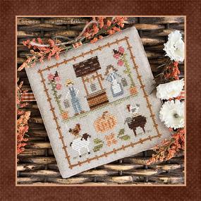 Fall on the Farm 9 -Wishing You Well Cross Stitch Pattern Little House Needleworks