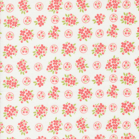 Cali & Co Cloud Flamingo Posie M2919111 by Coriander Quilts for Moda Fabrics (sold in 25cm increments)
