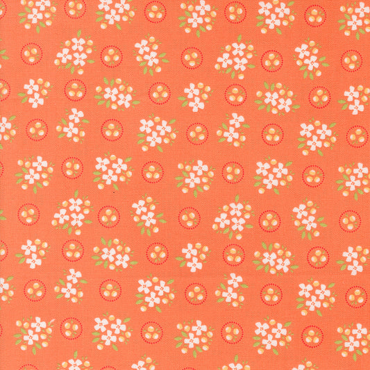 Cali & Co Melon Posie M2919114 by Coriander Quilts for Moda Fabrics (sold in 25cm increments)