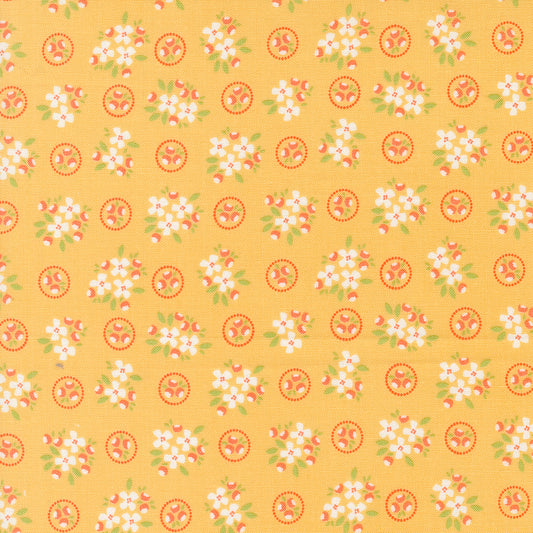 Cali & Co Golden Rod Posie M2919115 by Coriander Quilts for Moda Fabrics (sold in 25cm increments)