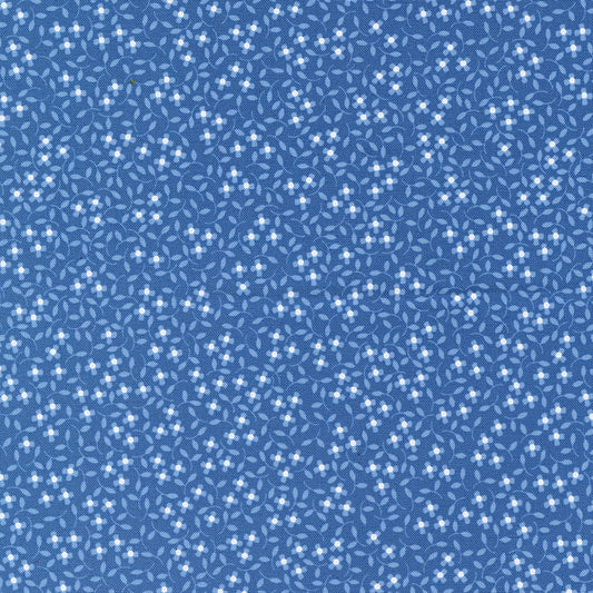 Cali & Co Cobalt Ditsy Daisy M2919341 by Coriander Quilts for Moda Fabrics (sold in 25cm increments)