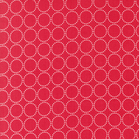 Coriander Colors Red Rings M2920022 by Corey Yoder for Moda Fabrics (sold in 25cm increments)
