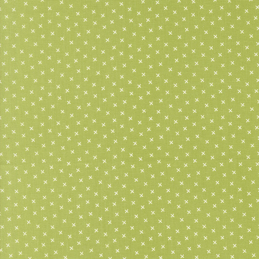Coriander Colors Green X's M2920226 by Corey Yoder for Moda Fabrics (sold in 25cm increments)