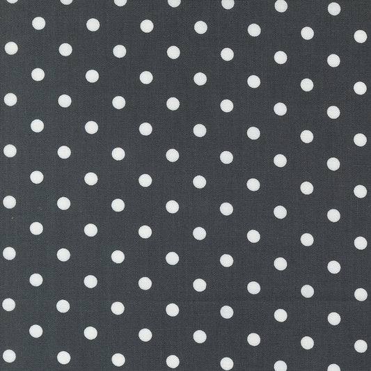 Coriander Colors Black Big Dots M2920431 by Corey Yoder for Moda Fabrics (sold in 25cm increments)