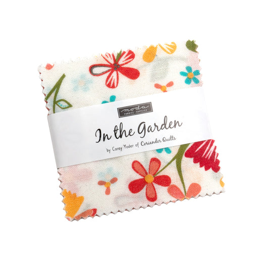 In the Garden Mini Charm Pack by Corey Yoder of Coriander Quilts for Moda Fabrics