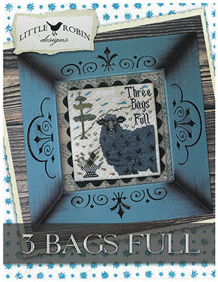 3 Bags Full Cross Stitch Pattern by Little Robin Designs