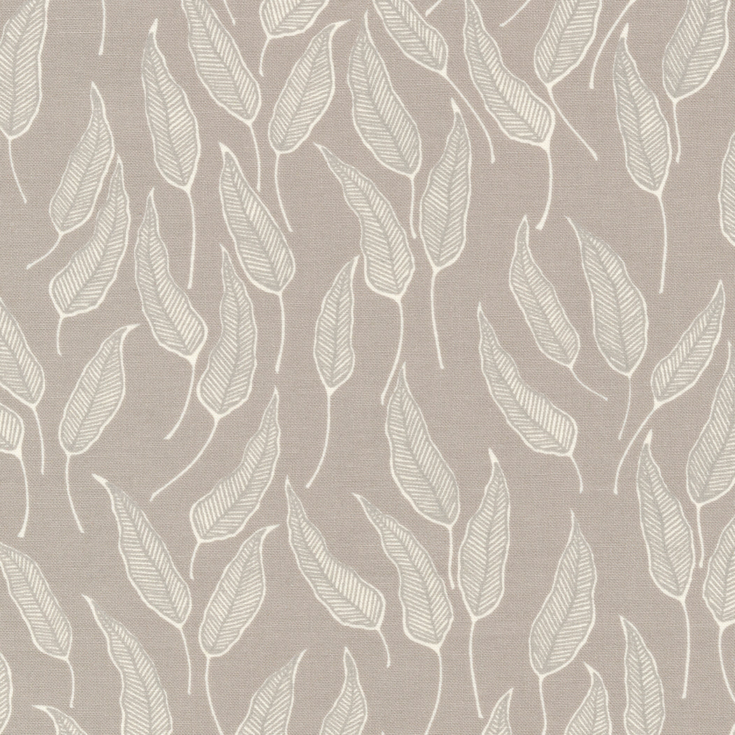 Flower Press Stone Willow Leaf by Katharine Watson of Moda fabrics (sold in 25cm increments)