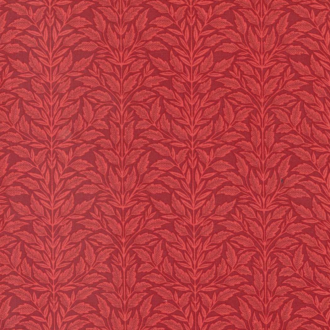 Flower Press Crimson Leaves Stripe by Katharine Watson of Moda fabrics (sold in 25cm increments)