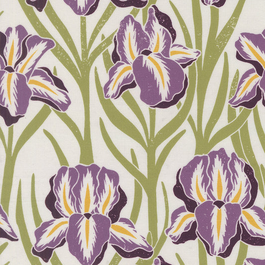 Garden Series Iris Multi M332111 by Katharine Watson for Moda Fabrics (sold in 25cm increments)