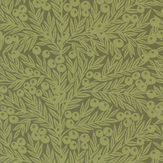 Garden Series Blueberries Green M332513 by Katharine Watson for Moda Fabrics (sold in 25cm increments)