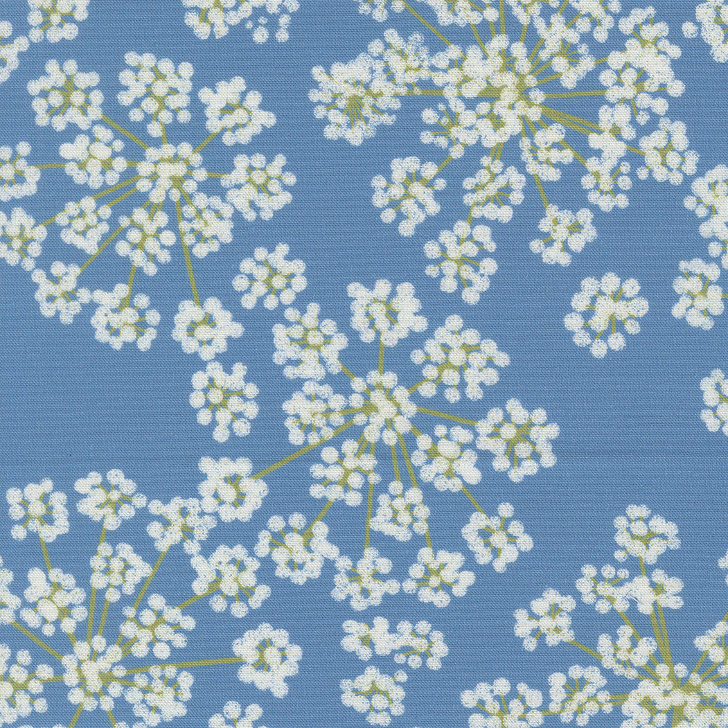 Garden Series Fennel Light Blue M332615 by Katharine Watson for Moda Fabrics (sold in 25cm increments)