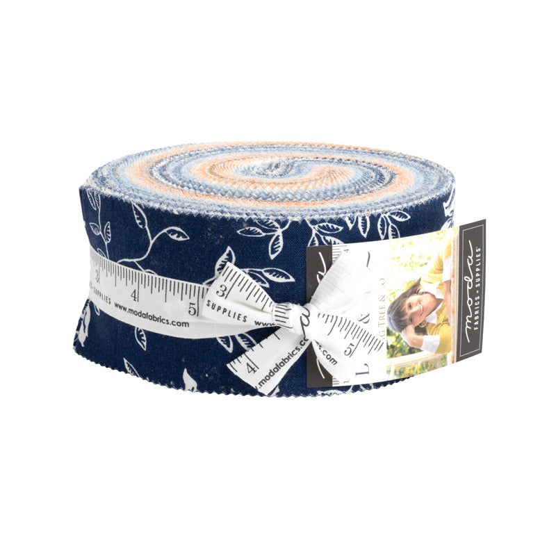 Denim and Daisies Jelly Roll by Fig Tree & Co for Moda Fabrics