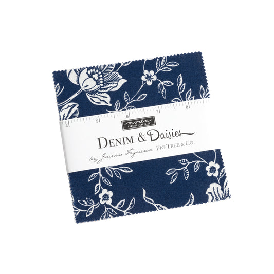 Denim and Daisies Charm Pack by Fig Tree & Co for Moda Fabrics