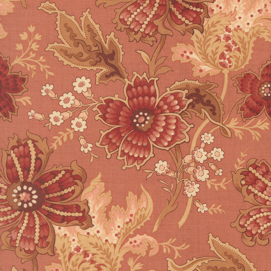 Le Jardin Rouge Primivere Floral Clay M3615012 by French General for Moda Fabrics (Sold in 25cm increments)