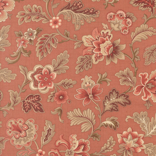 Le Jardin Rouge Tournesal Clay M3615212 by French General for Moda Fabrics (Sold in 25cm increments)