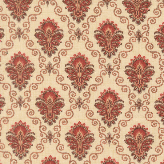 Le Jardin Rouge Camomille Paisley Pearl M3615314 by French General for Moda Fabrics (Sold in 25cm increments)