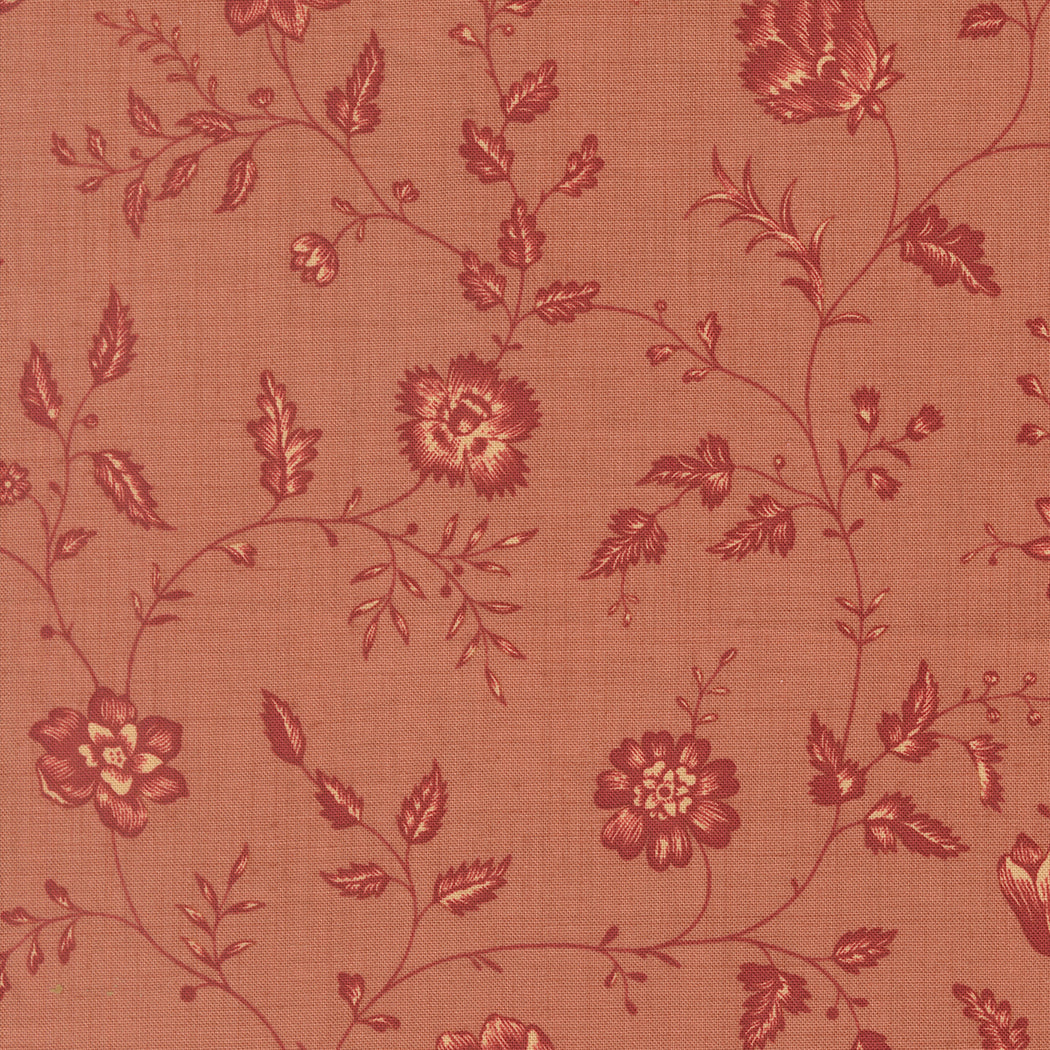 Le Jardin Rouge Dauphin Toile Clay M3615512 by French General for Moda Fabrics (Sold in 25cm increments)