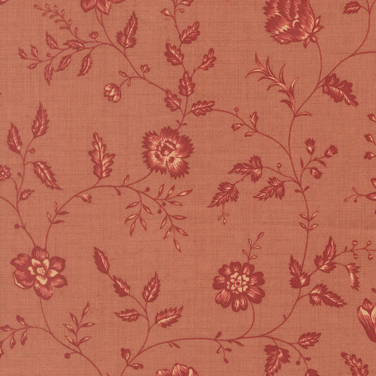 Le Jardin Rouge Dauphin Toile Clay M3615512 by French General for Moda Fabrics (Sold in 25cm increments)