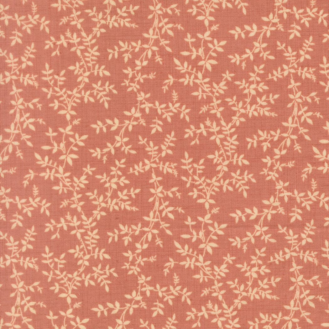 Le Jardin Rouge Jonquille Vine Clay M3615612 by French General for Moda Fabrics (Sold in 25cm increments)