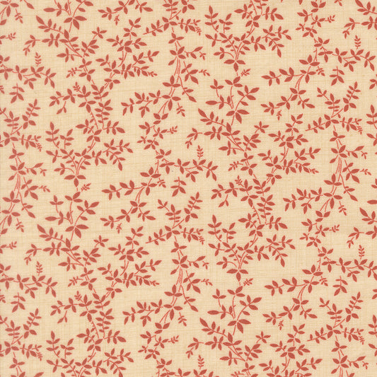 Le Jardin Rouge Jonquille Vine Pearl M3615615 by French General for Moda Fabrics (Sold in 25cm increments)