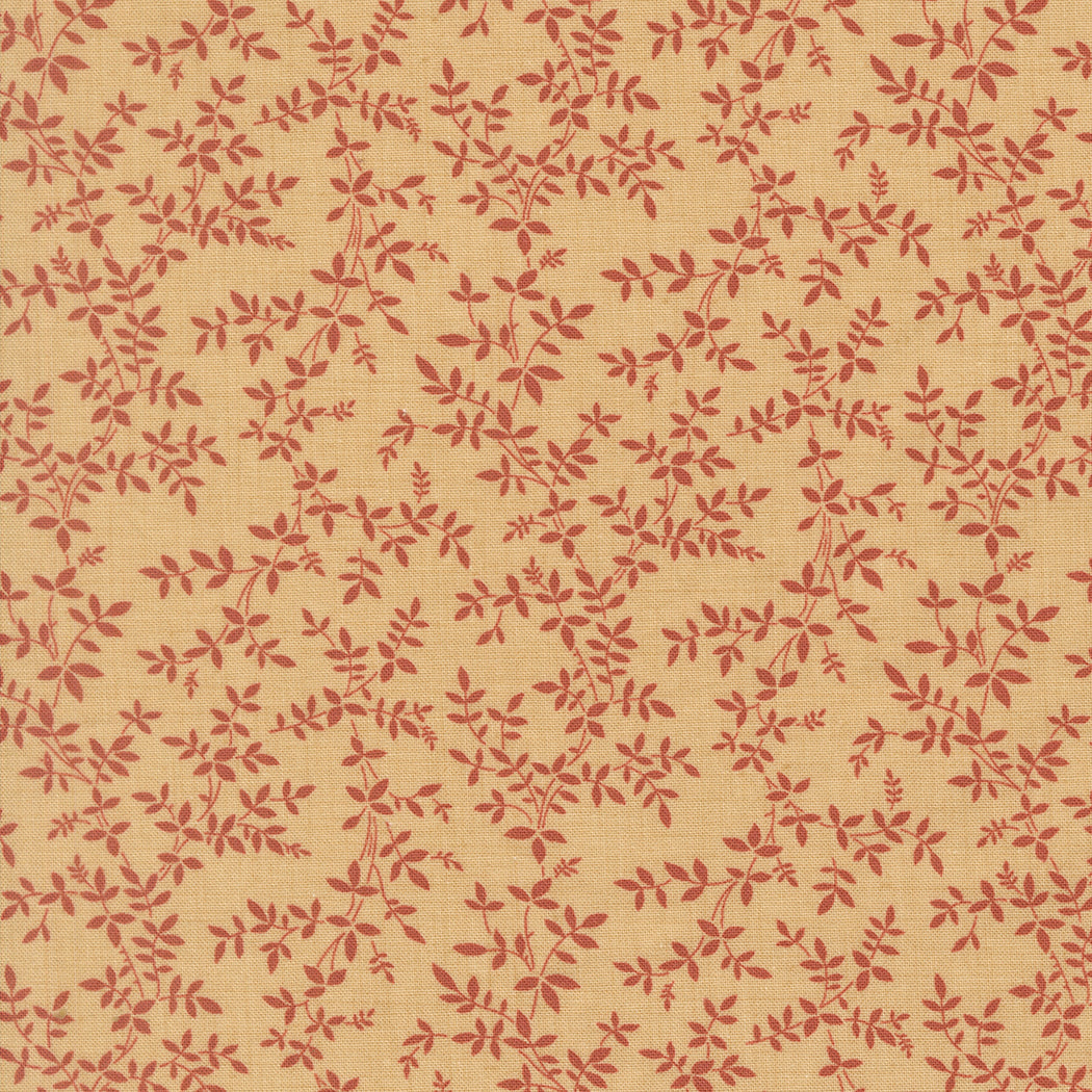 Le Jardin Rouge Jonquille Vine Oyster M3615617 by French General for Moda Fabrics (Sold in 25cm increments)