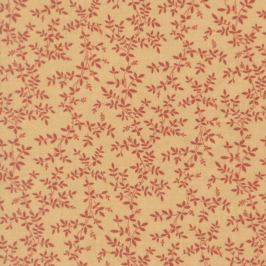 Le Jardin Rouge Jonquille Vine Oyster M3615617 by French General for Moda Fabrics (Sold in 25cm increments)