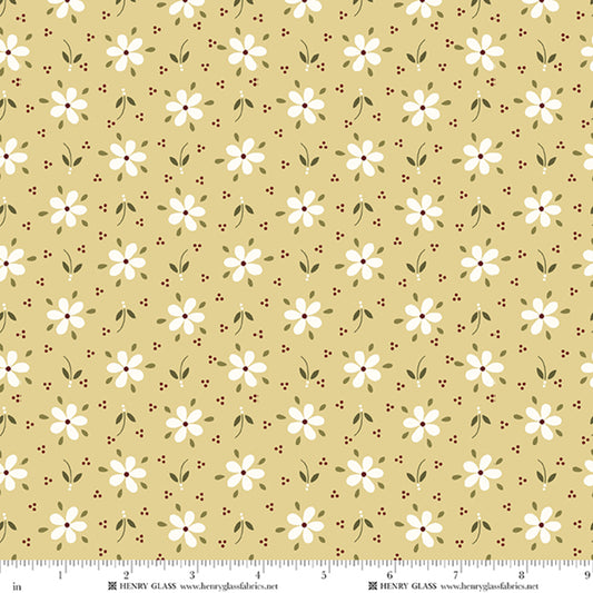 Wildflowers Daisy Yellow 3672-33 by Gail Pan for Henry Glass Fabrics (sold in 25cm increments)