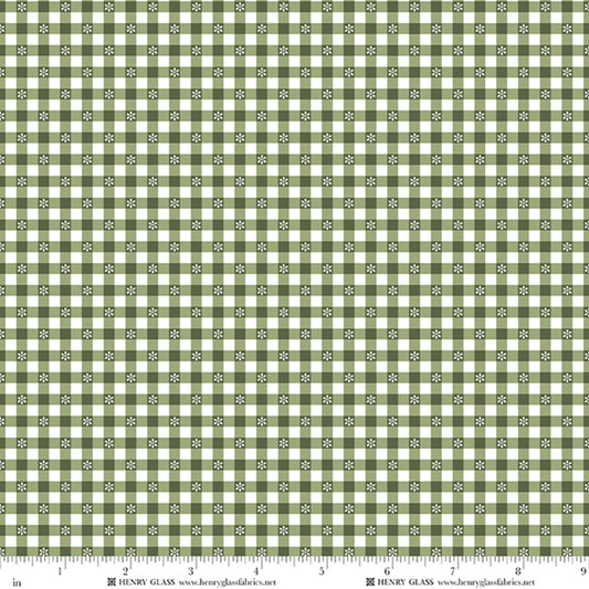 Wildflowers Daisy Check 3677-66 by Gail Pan for Henry Glass Fabrics (sold in 25cm increments)