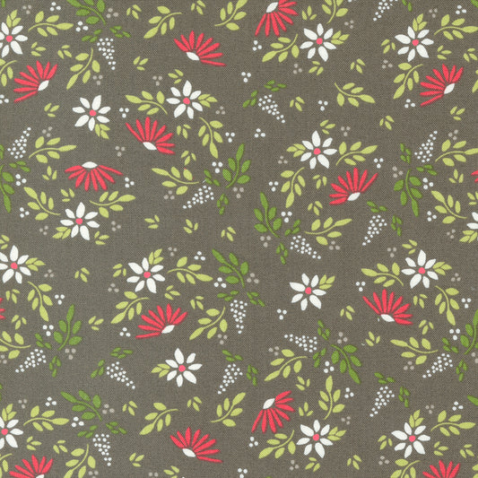 Favorite Things Charcoal Amaryllis M3765019 by Sherri and Chelsi for Moda Fabrics (sold in 25cm increments)