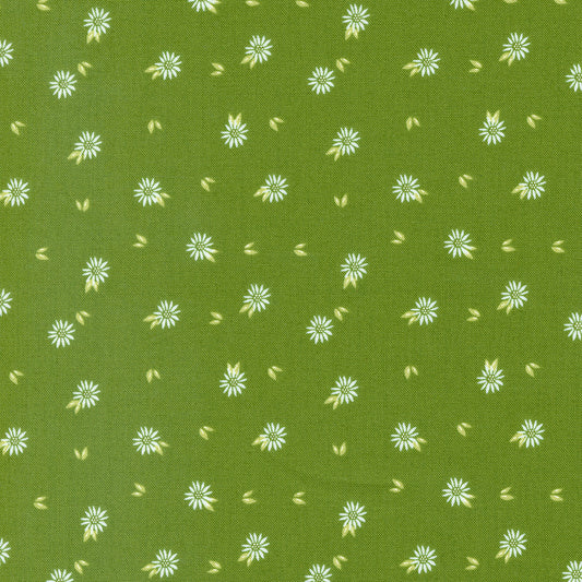 Favorite Things Evergreen Chamomile Ditsy M3765417 by Sherri and Chelsi for Moda Fabrics (sold in 25cm increments)