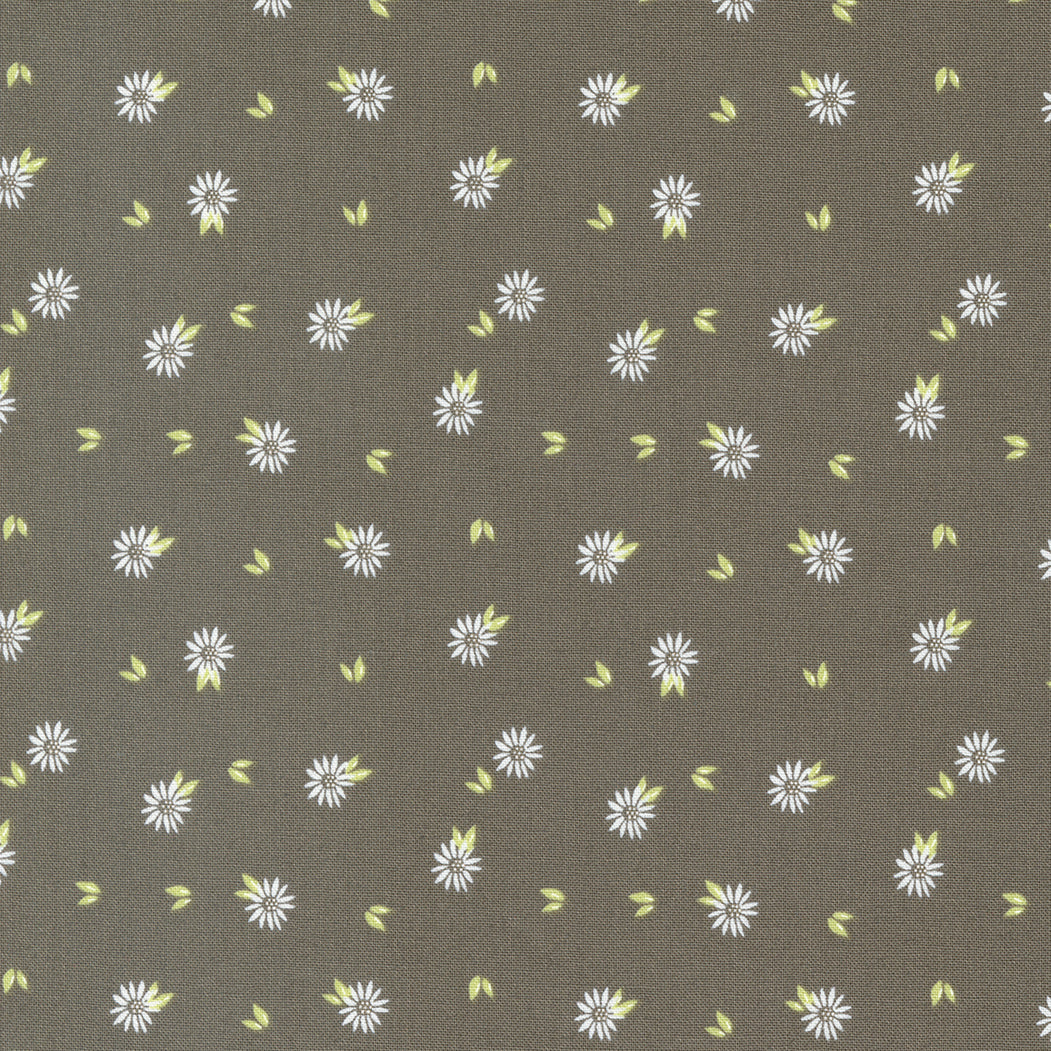 Favorite Things Charcoal Chamomile Ditsy M3765417 by Sherri and Chelsi for Moda Fabrics (sold in 25cm increments)