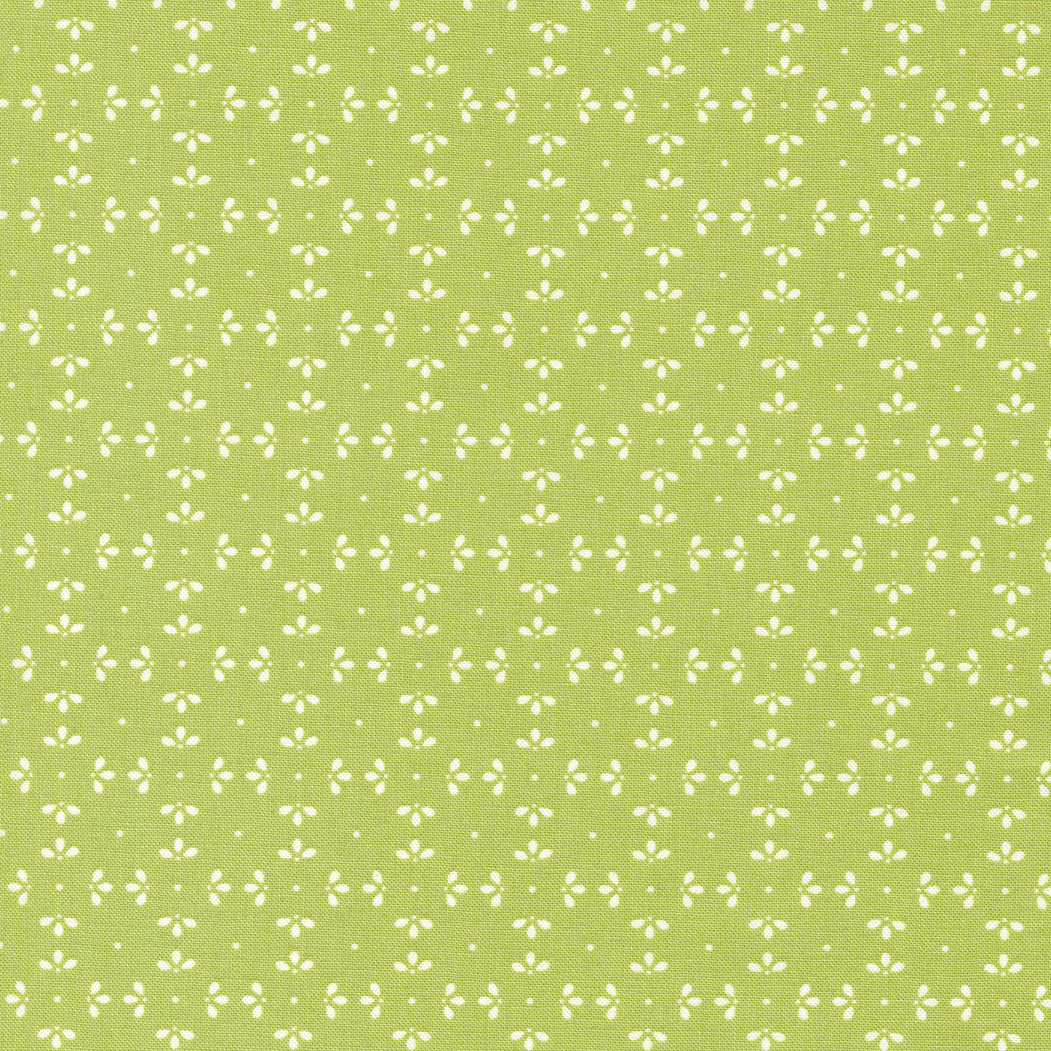 Favorite Things Chartreuse Snowflakes M3765525 by Sherri and Chelsi for Moda Fabrics (sold in 25cm increments)