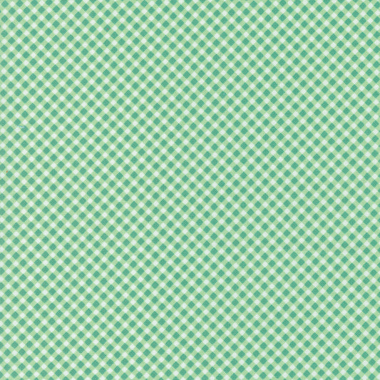 Strawberry Lemonade Gingham Check Mint M376717 from Sherri & Chelsi for Moda Fabrics (sold in 25cm increments)