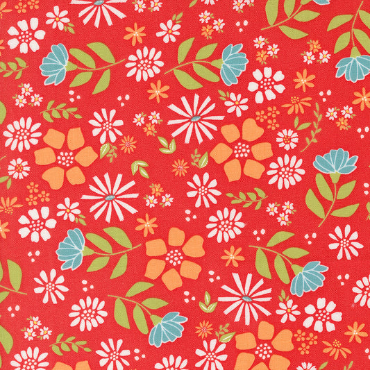 Laguna Sunrise Wild Rose Geranium M3768016 by Sherri and Chelsi for Moda Fabrics (sold in 25cm increments)