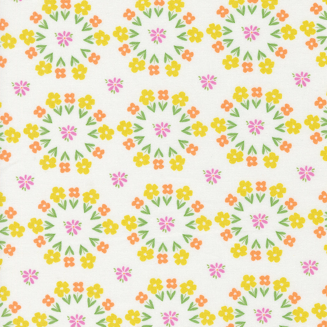 Laguna Sunrise Paradise Off White M3768111 by Sherri and Chelsi for Moda Fabrics (sold in 25cm increments)