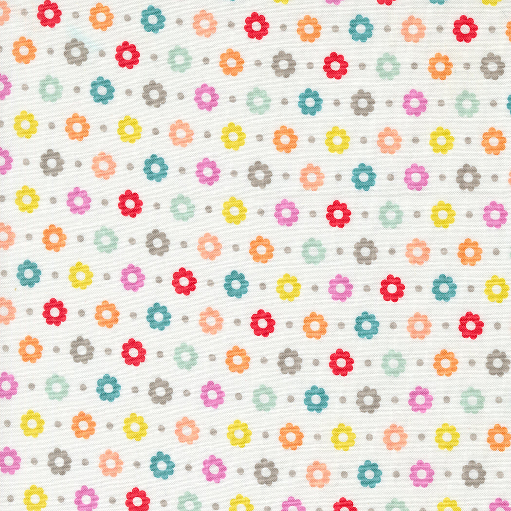 Laguna Sunrise Petal Off White M3768311 by Sherri and Chelsi for Moda Fabrics (sold in 25cm increments)