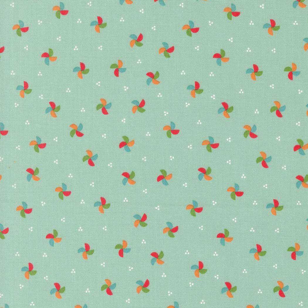 Laguna Sunrise Pinwheel Sky M3768415 by Sherri and Chelsi for Moda Fabrics (sold in 25cm increments)